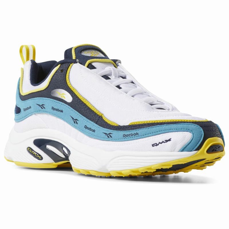 Reebok Daytona Dmx Vector Tenisky Damske - Biele/Námornícka Modrá/Žlté IK1541HL